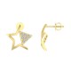 Diamond Earring in 18 kt gold (1.40 gram) with Diamonds (0.12 ct) Diamond Earring in 18 kt gold (1.40 gram) with Diamonds (0.12 ct)