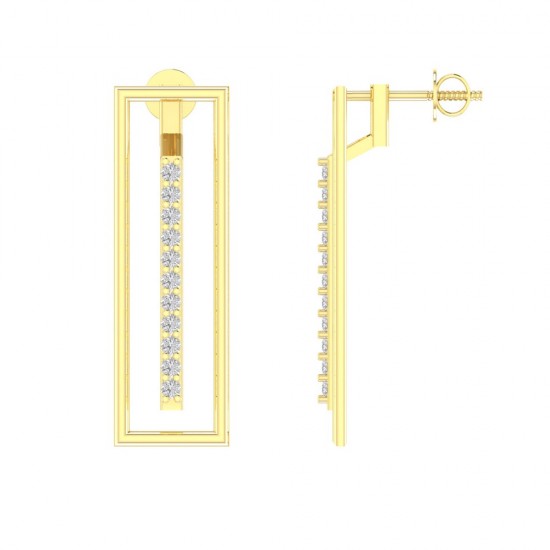 Diamond Earring in 18 kt gold (3.00 gram) with Diamonds (0.23 ct) Diamond Earring in 18 kt gold (3.00 gram) with Diamonds (0.23 ct)