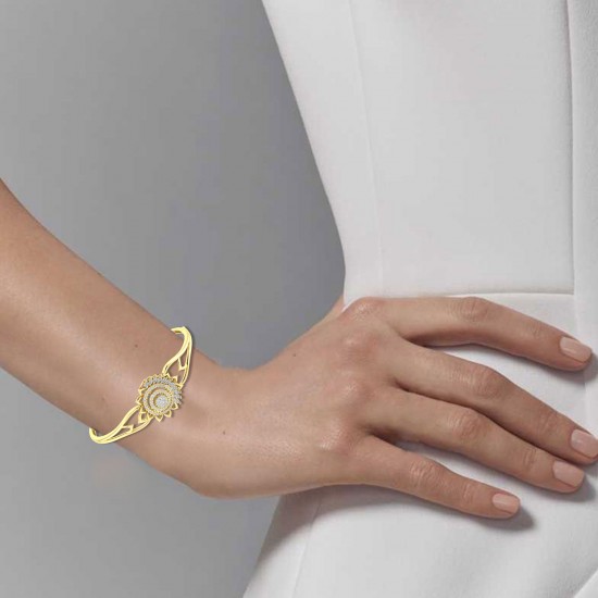 Diamond Bracelet in 18 kt gold (11.50 gram) with Diamonds (0.62 ct) Diamond Bracelet in 18 kt gold (11.50 gram) with Diamonds (0.62 ct)