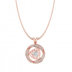 Diamond Pendant in 18 kt gold (4.60 gram) with Diamonds (1.18 ct)