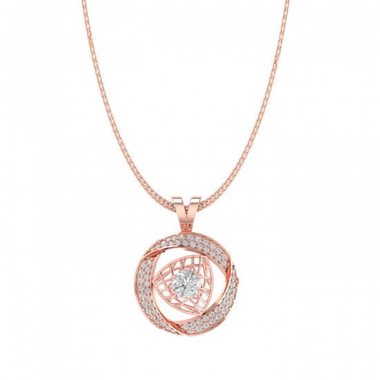 Diamond Pendant in 18 kt gold (4.60 gram) with Diamonds (1.18 ct) Diamond Pendant in 18 kt gold (4.60 gram) with Diamonds (1.18 ct)