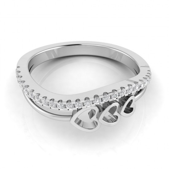 Diamond Ring in 18 kt gold (4.10 gram) with diamond (0.16 ct) Diamond Ring in 18 kt gold (4.10 gram) with diamond (0.16 ct)