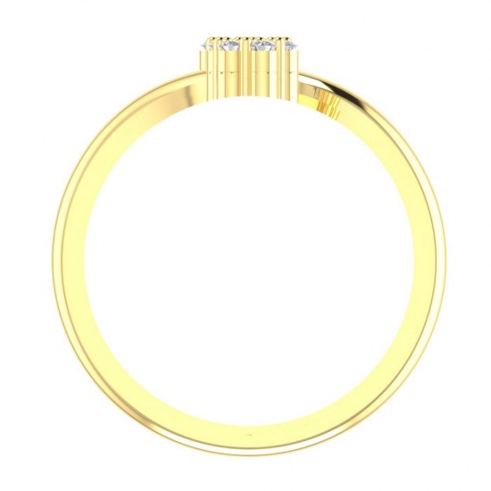 Diamond Ring in 18 kt gold (2.80 gram) with diamond (0.19 ct) Diamond Ring in 18 kt gold (2.80 gram) with diamond (0.19 ct)