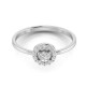 Diamond Ring in 18 kt gold (1.80 gram) with diamond (0.19 ct) Diamond Ring in 18 kt gold (1.80 gram) with diamond (0.19 ct)