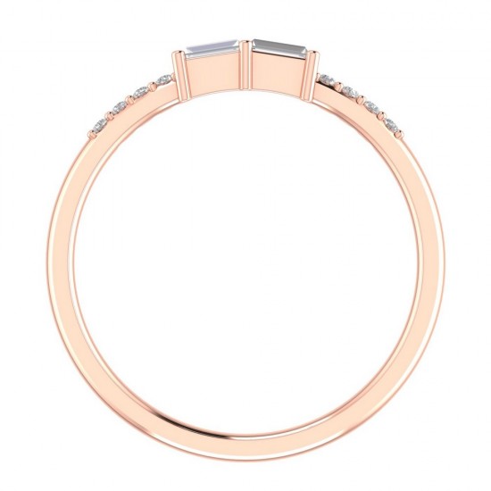 Diamond Ring in 18 kt gold (1.70 gram) with diamond (0.19 ct) Diamond Ring in 18 kt gold (1.70 gram) with diamond (0.19 ct)