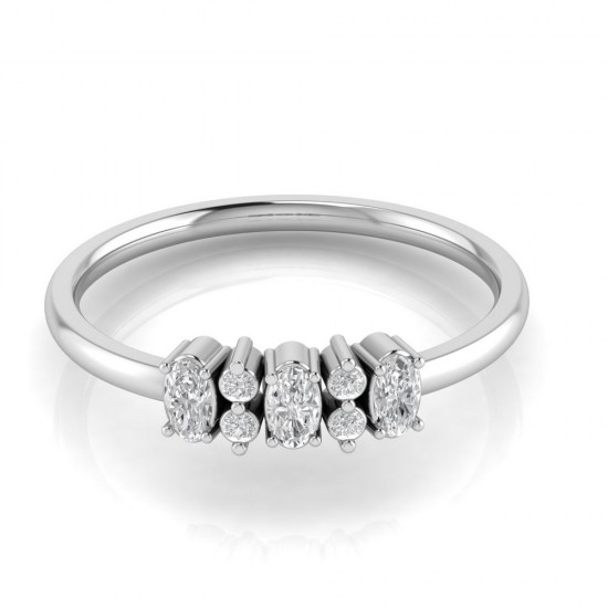 Diamond Ring in 18 kt gold (1.90 gram) with diamond (0.19 ct) Diamond Ring in 18 kt gold (1.90 gram) with diamond (0.19 ct)