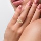 Diamond Ring in 18 kt gold (2.00 gram) with diamond (0.11 ct) Diamond Ring in 18 kt gold (2.00 gram) with diamond (0.11 ct)
